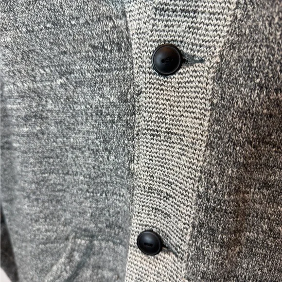 Polo Ralph Lauren Gray 100% Cotton Shawl Collar Cardigan Sweater Size Large Tall - Picture 3 of 9